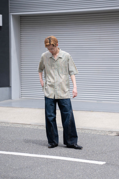 cotton ikat check shirt