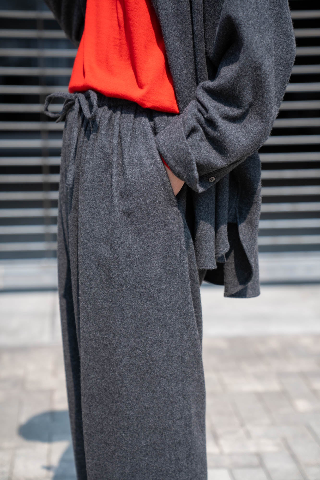 CASHMERE WIDE PANTS