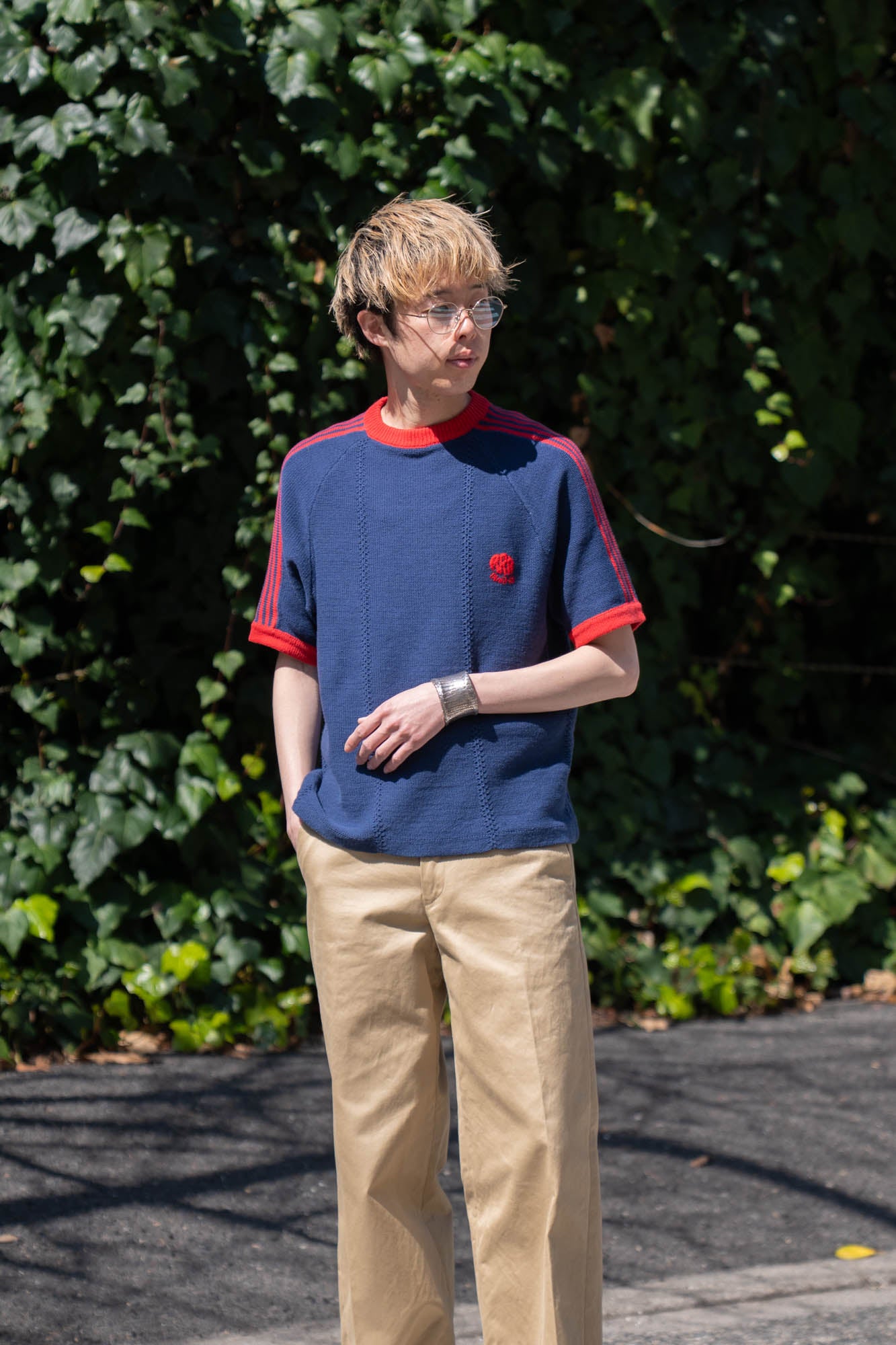 KNITTED TRAINING T-SHIRT