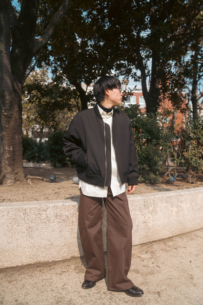 DEFORMATION WIDE COTTON PANTS(ST.1390)