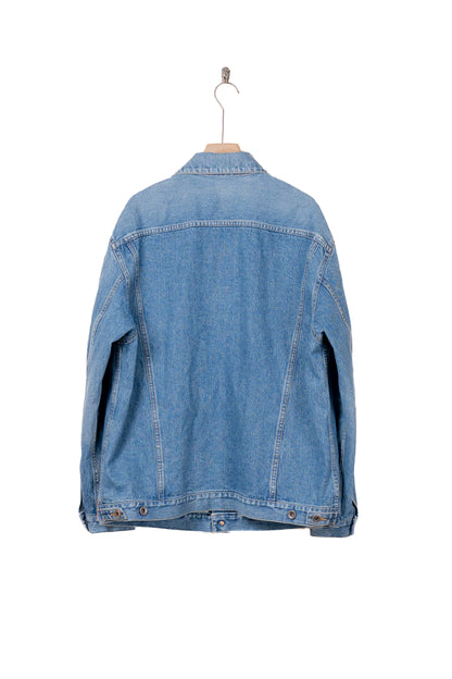 Embroidered-design denim jacket