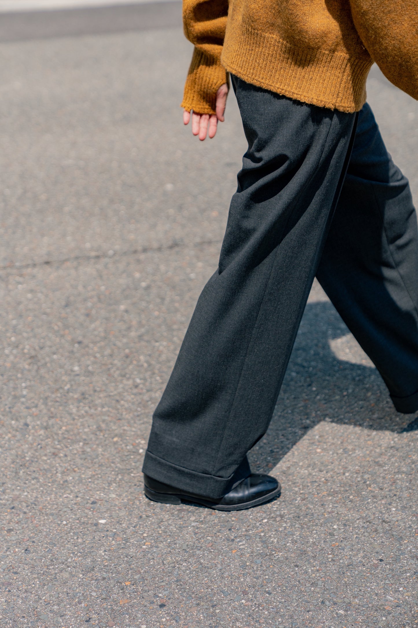 Flow Wide Turn-up Pants