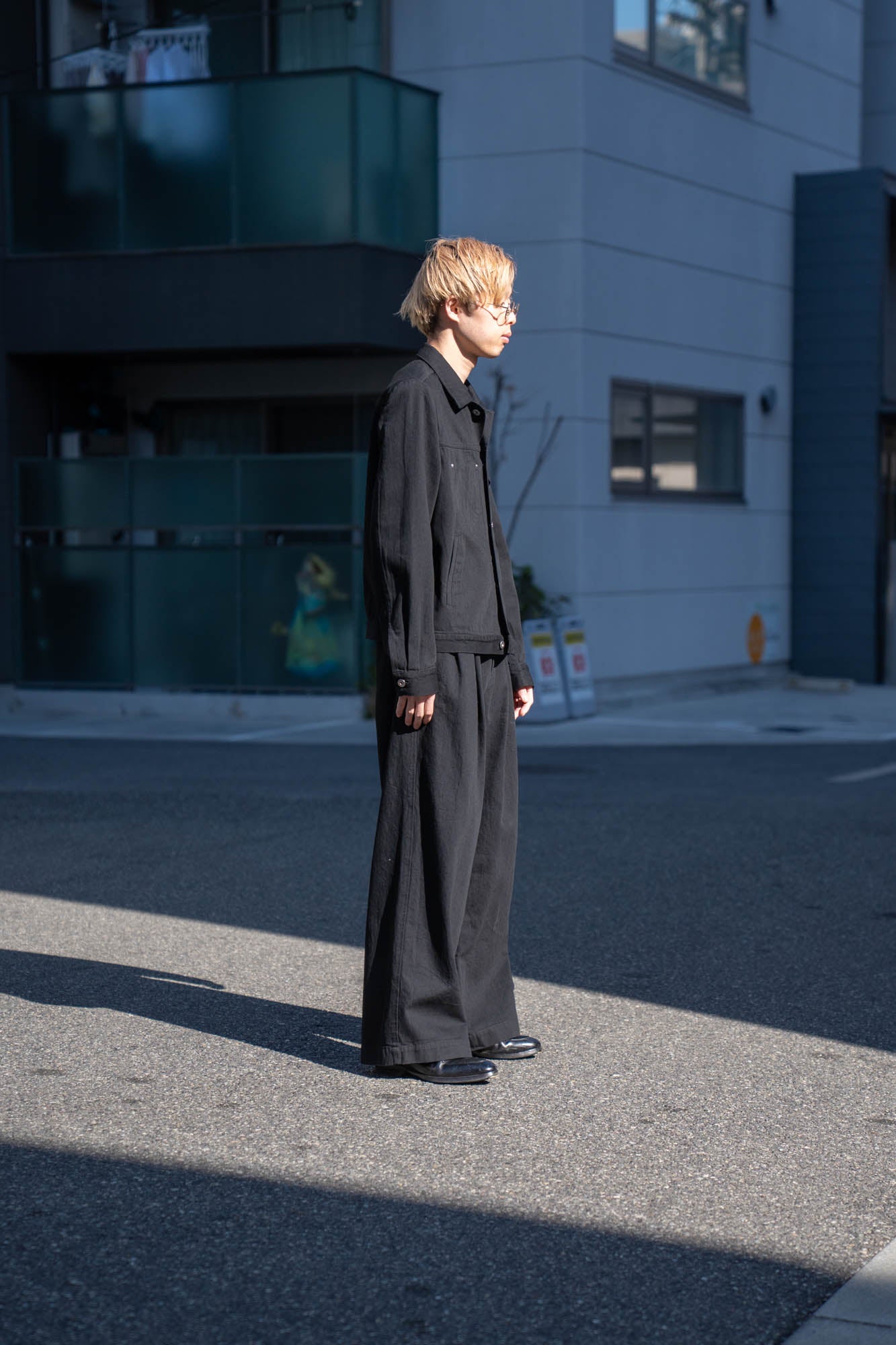 TWO TUCKS BUGGY PANTS