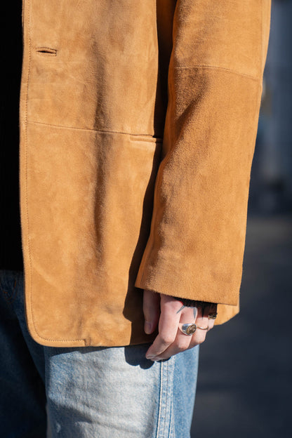 Suede Single Breasted Jacket