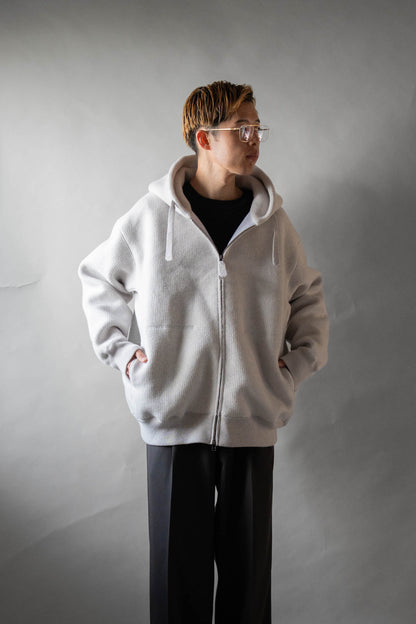 WOOL SWEAT ZIP HOODIE