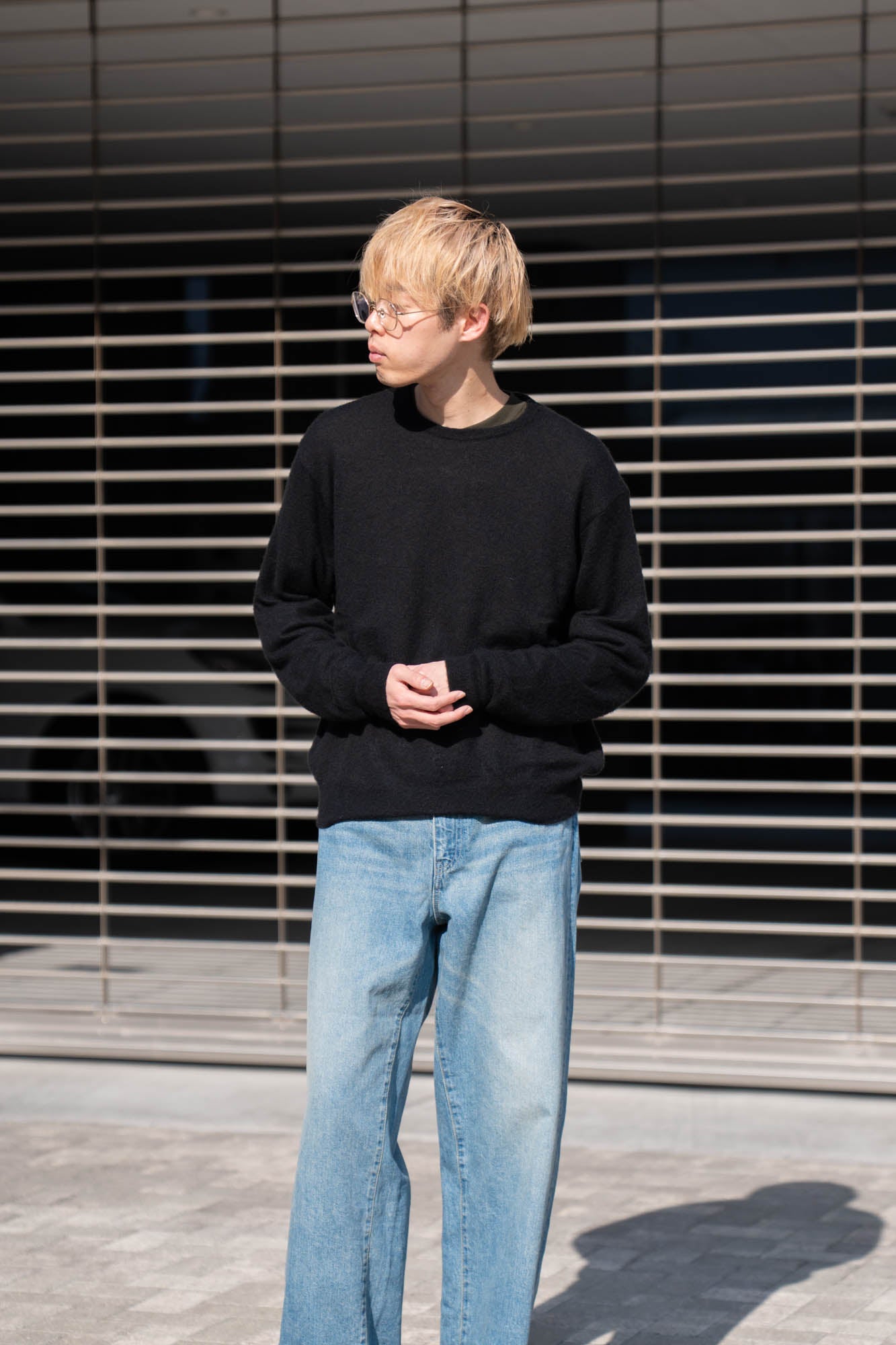 W/AL/NY KNIT CREW NECK LS(ST.1480)