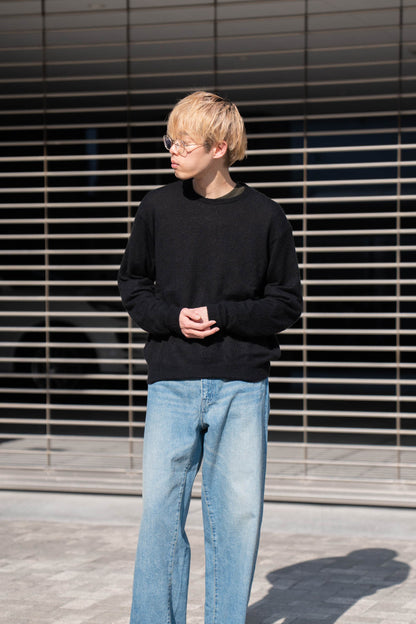 W/AL/NY KNIT CREW NECK LS(ST.1480)
