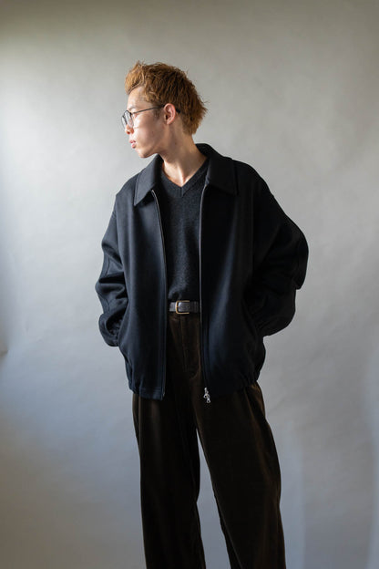 W/CA DOUBLE FACE CLOTH ZIP JACKET(ST.1545)