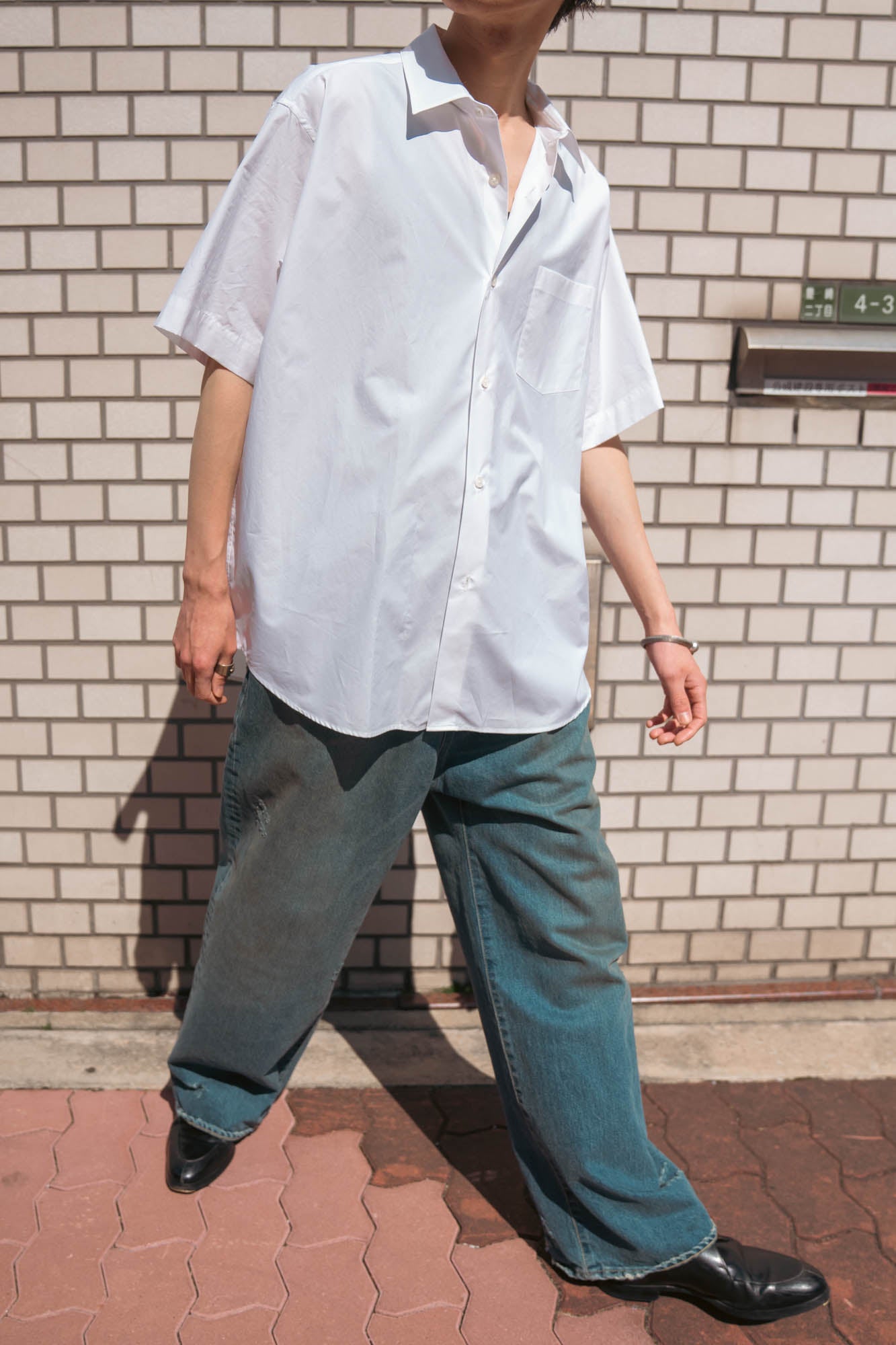 SUVIN COTTON OVERSIZED SS SHIRT(ST.1497)