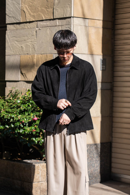 sheep suede light blouson