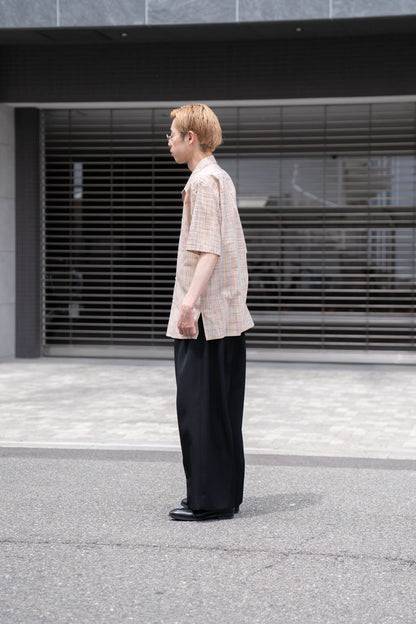 cotton ikat check shirt