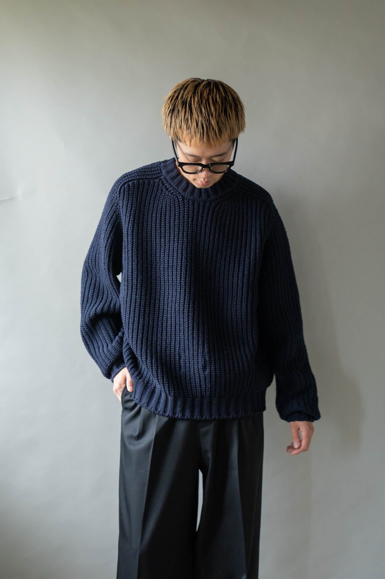 Belt. Slit Knit in Merinos d`Arles