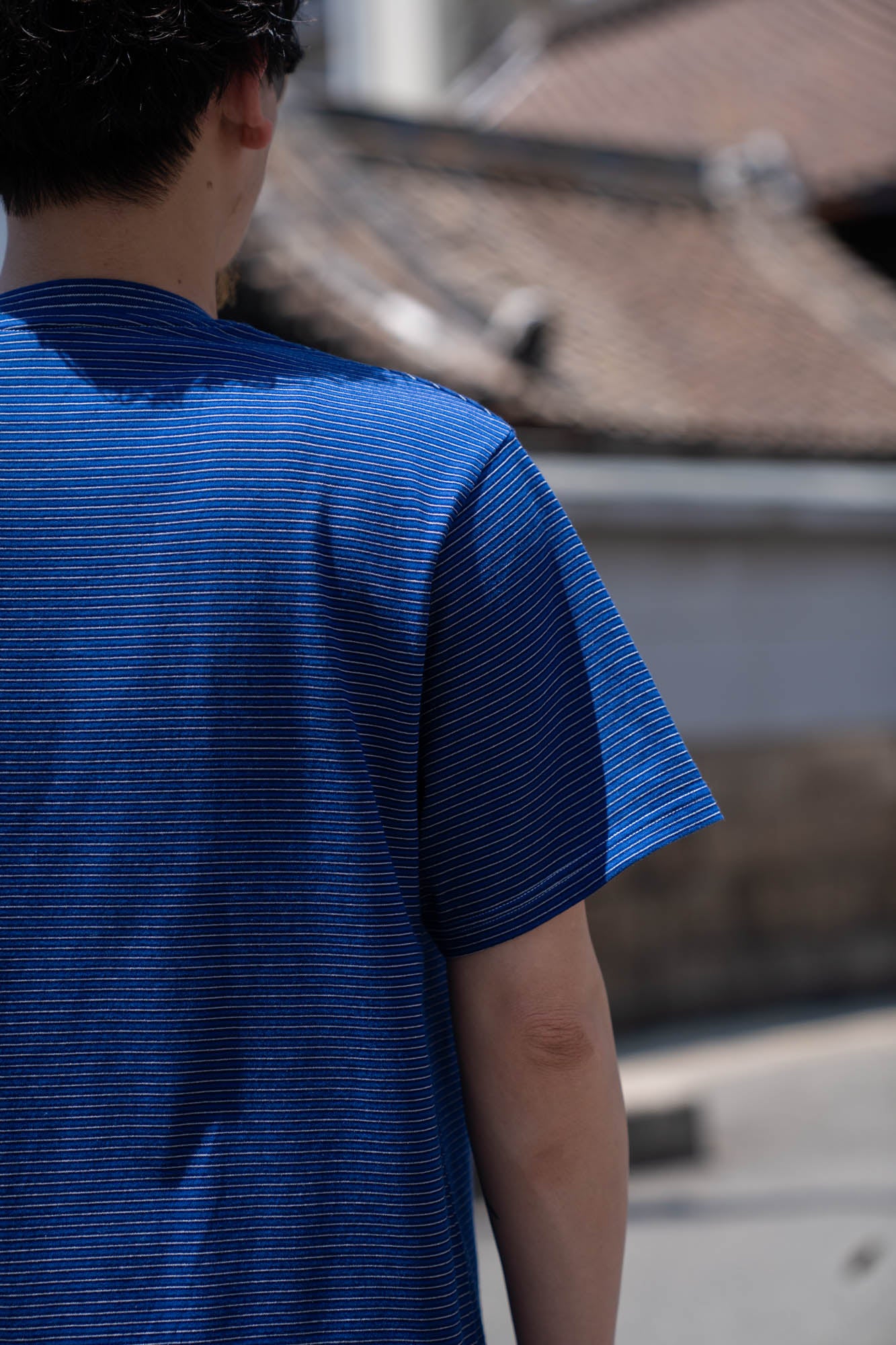 GARMENT DYED BORDER T-SHIRT