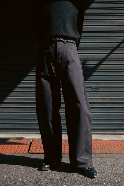 DEFORMATION WIDE COTTON PANTS(ST.1390)