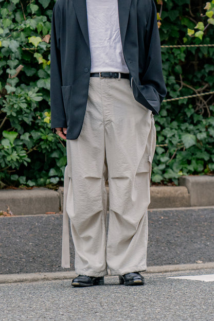 Wo/Ny poplin parachute pants