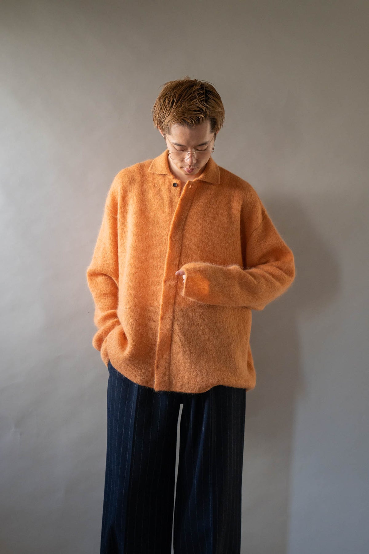 Kid Mohair Knit Shirts