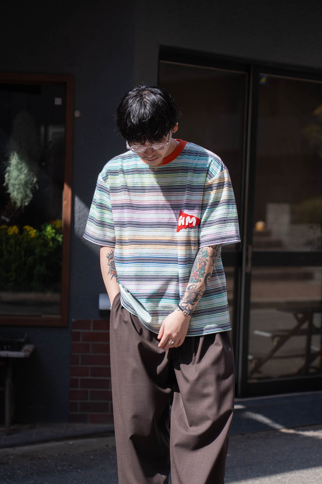 Border Knit Tee