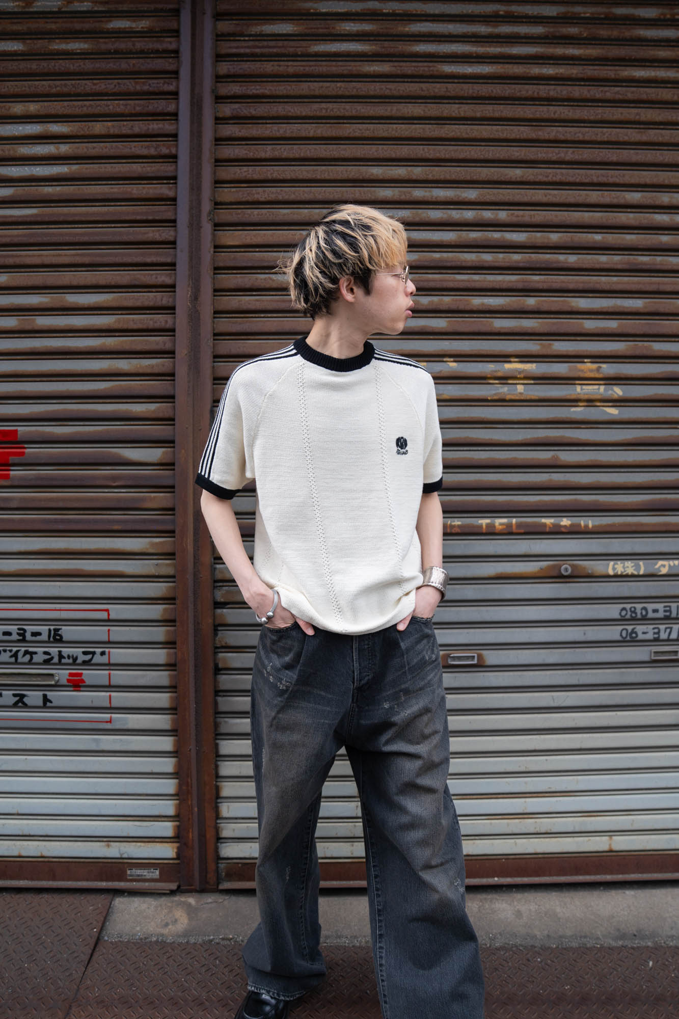 KNITTED TRAINING T-SHIRT