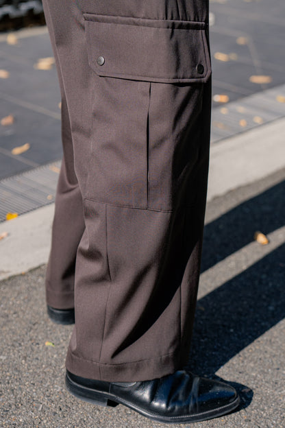 CARGO POCKET WIDE EASY TROUSERS