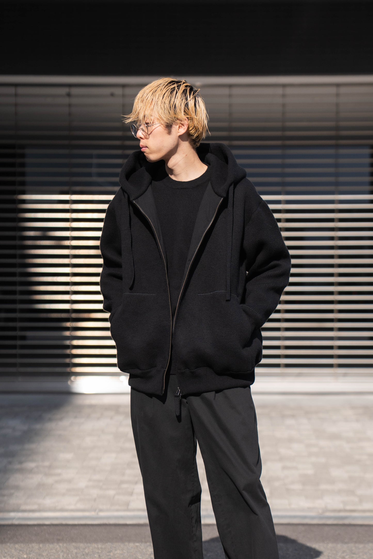 WOOL SWEAT ZIP HOODIE