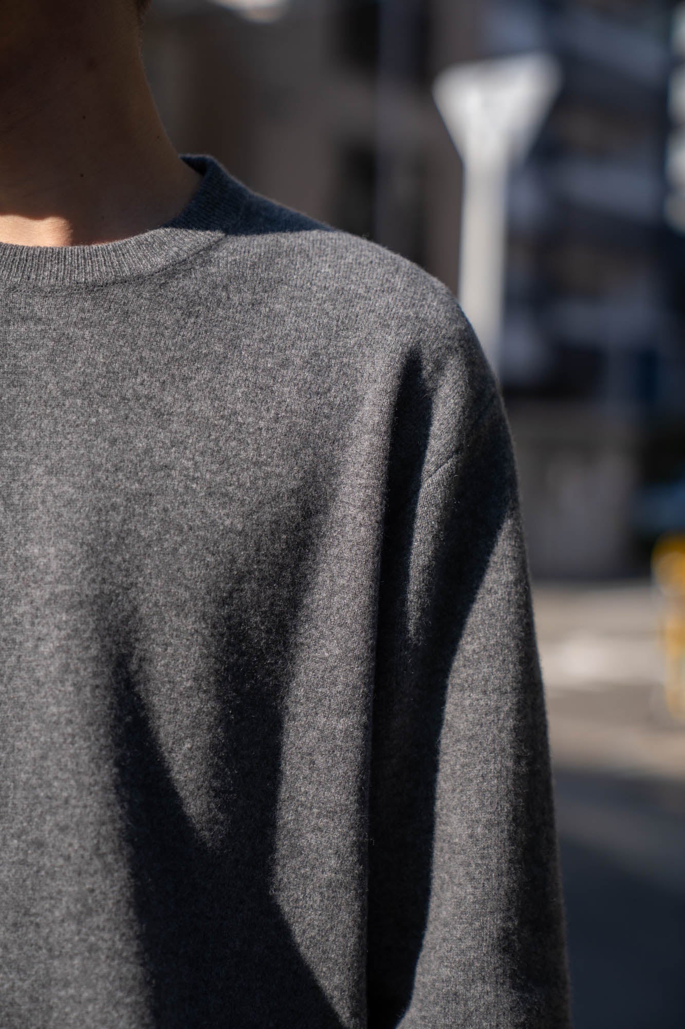 EXTRA FINE WOOL KNIT COLOR BLOCK LS(ST.1479)