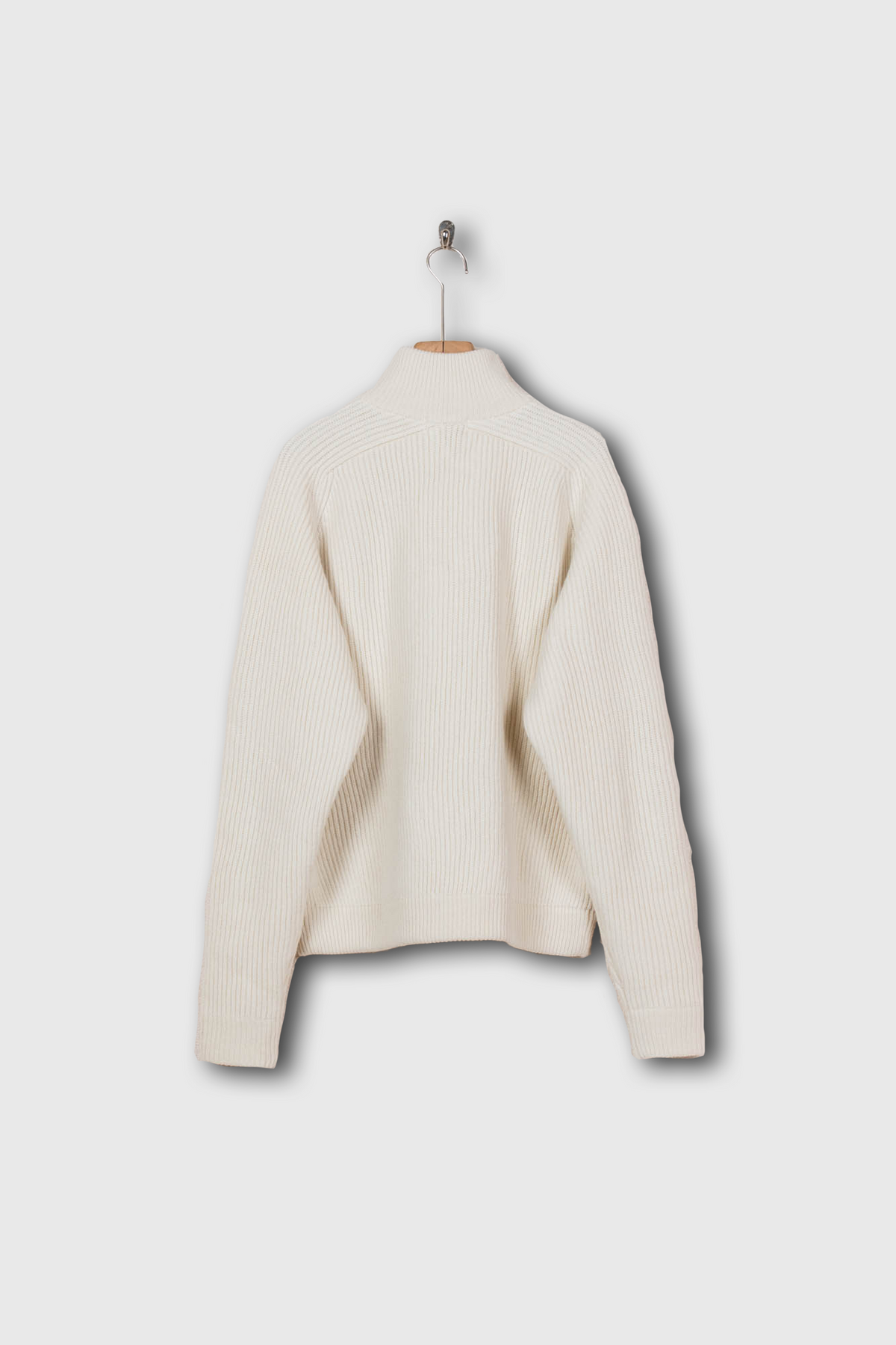 HALF ZIP RIBBED JUMPER