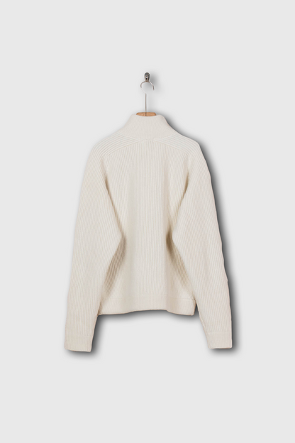 HALF ZIP RIBBED JUMPER