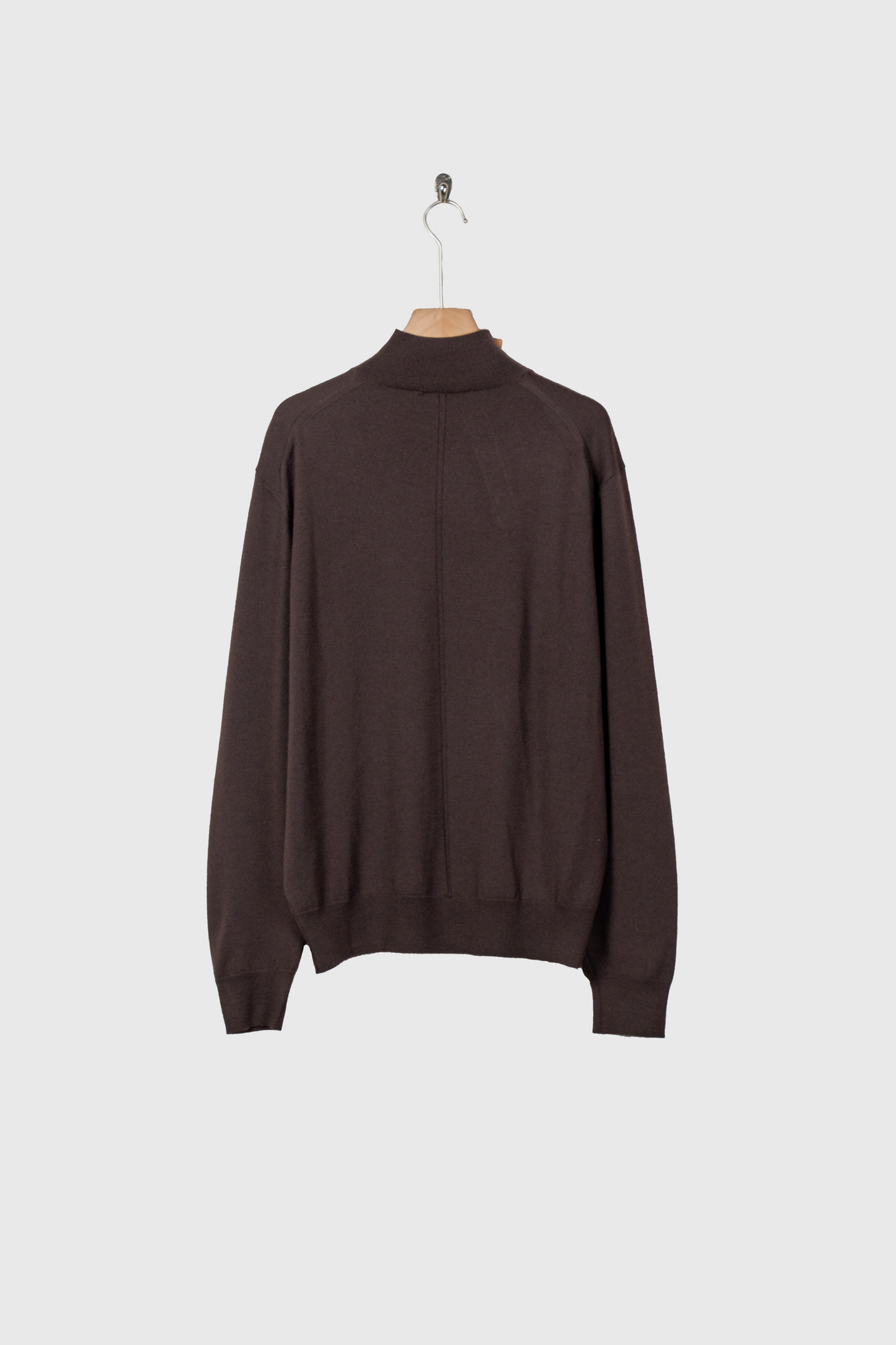 WOOL HIGH-NECK KNIT PULLOVER