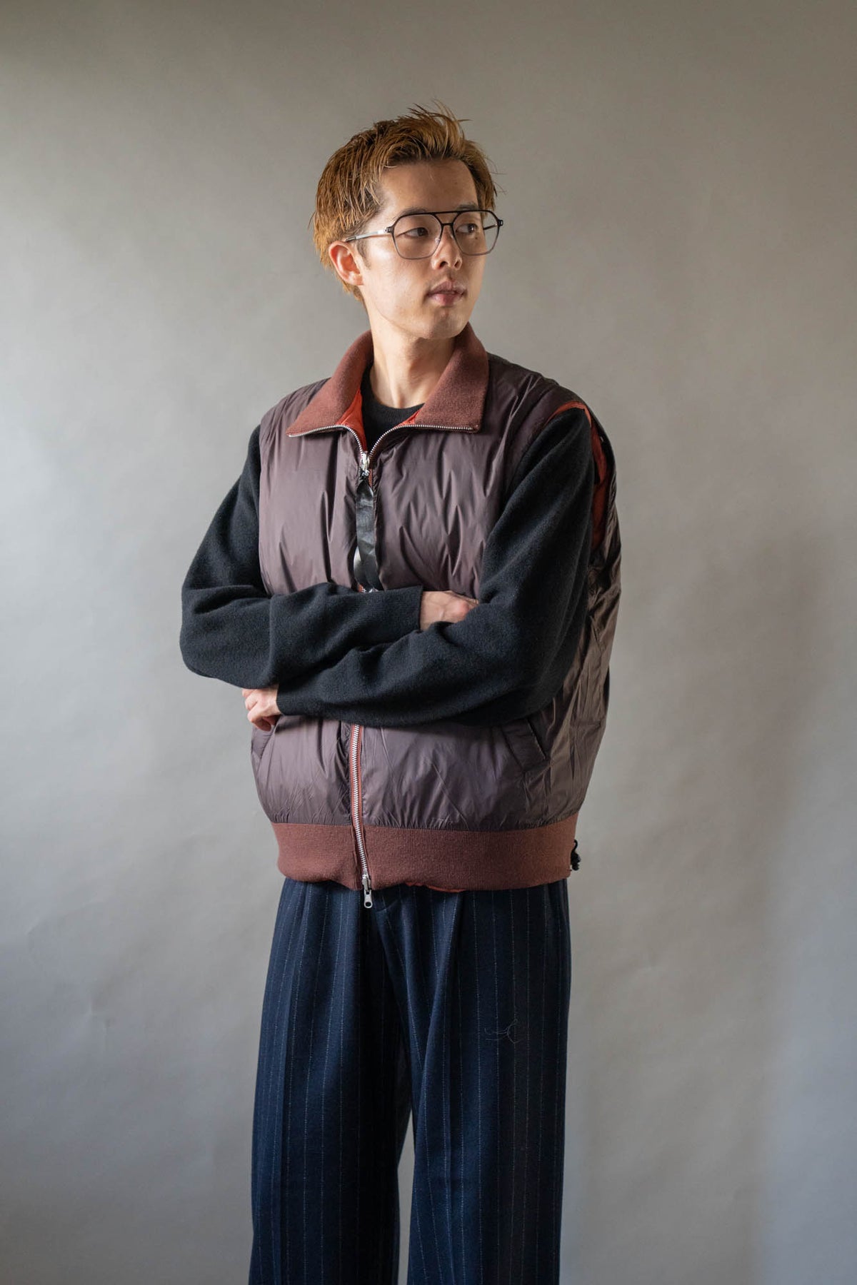 08sircus × TAION Down detachable bomber reversible