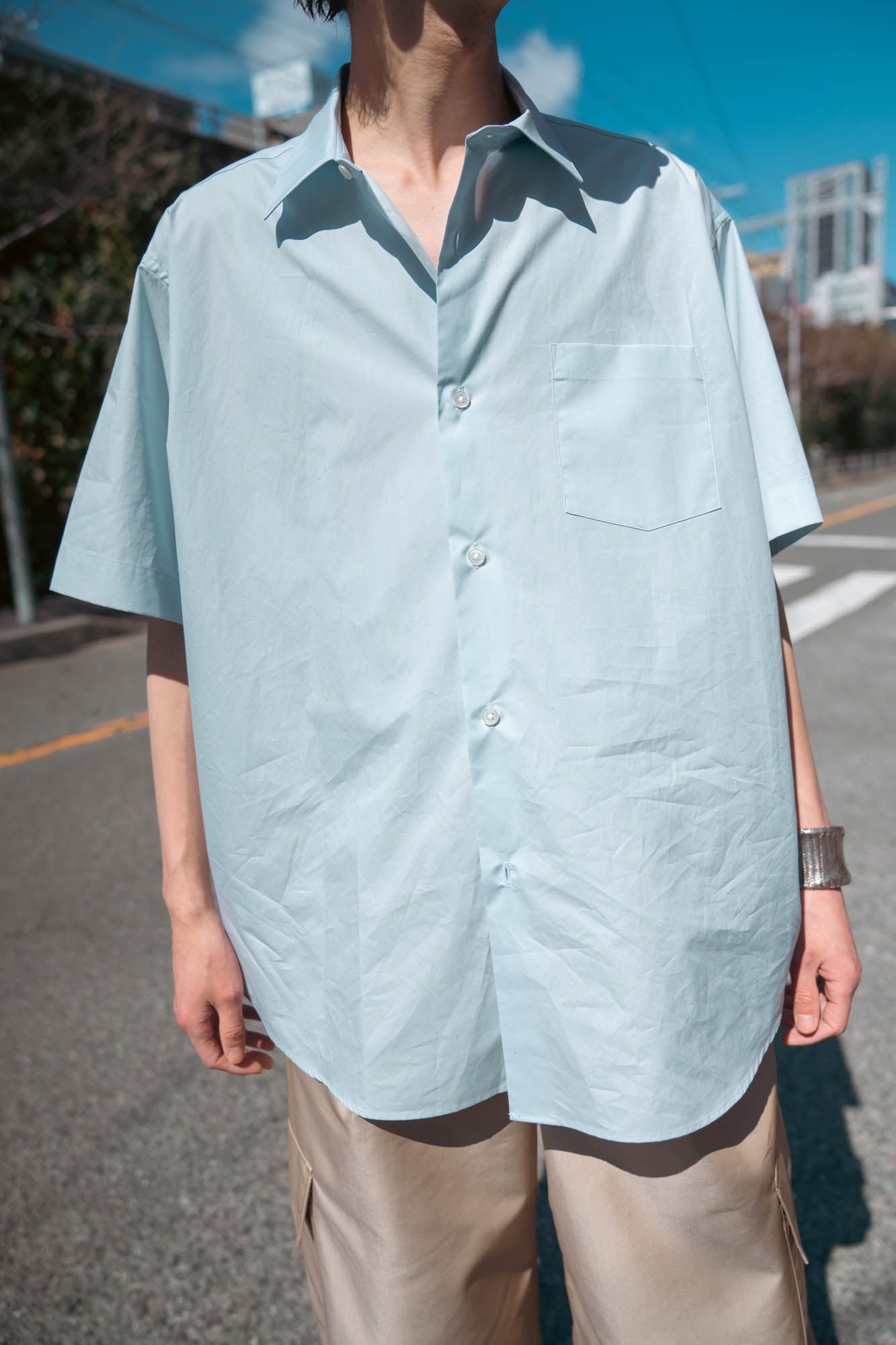 SUVIN COTTON OVERSIZED SS SHIRT(ST.1497) | 半袖シャツ ssstein