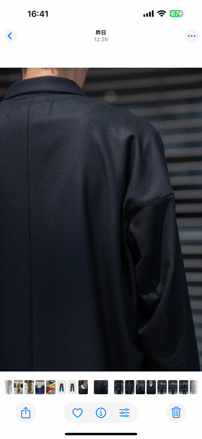 SHIRT JACKET IN WOOL FLANNEL