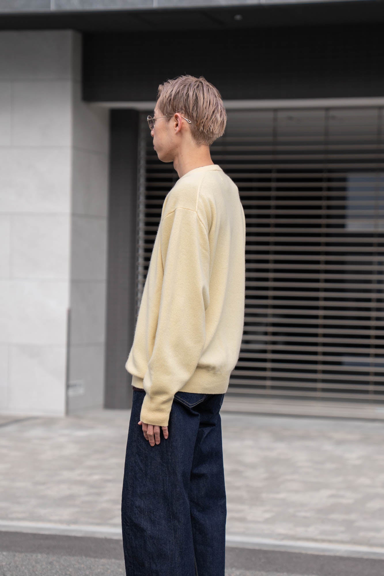 PURE CASHMERE KNIT CREW NECK LS(ST.1473)