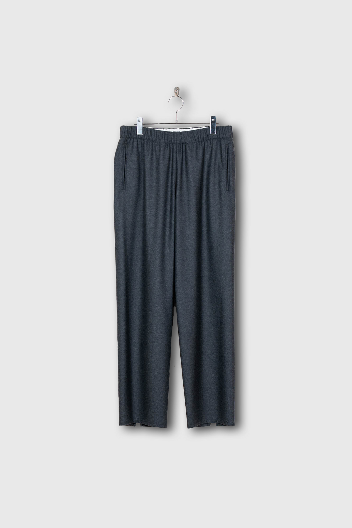 Drawstring Trousers in Wool Flannel