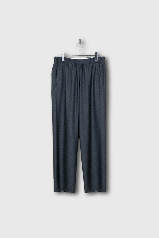 Drawstring Trouser in Wool Flannel