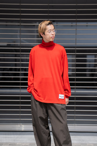 MERINO WOOL HIGH NECK L/S T-SHIRT