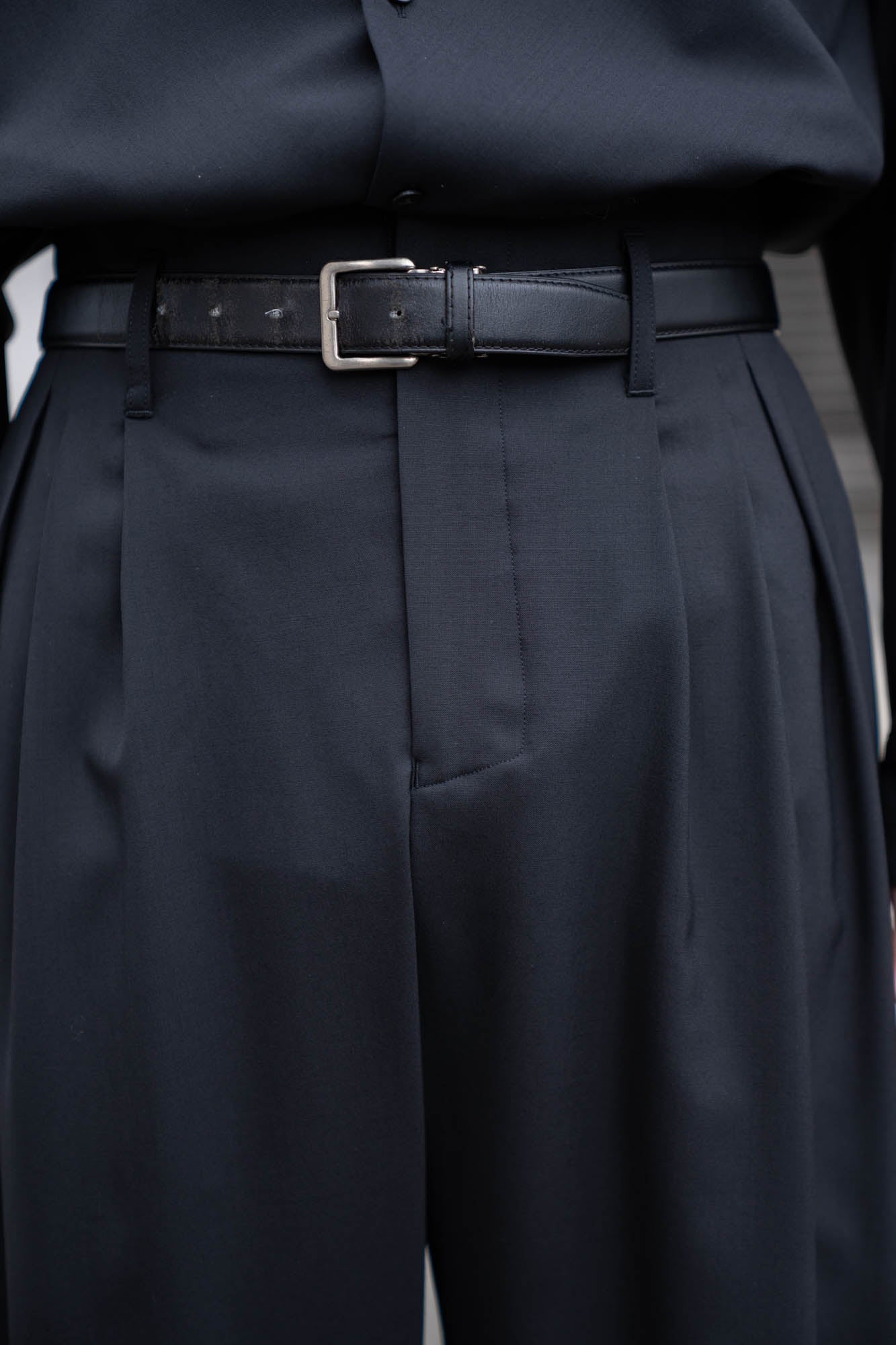 5 Tuck Trouser in Wool Tropical