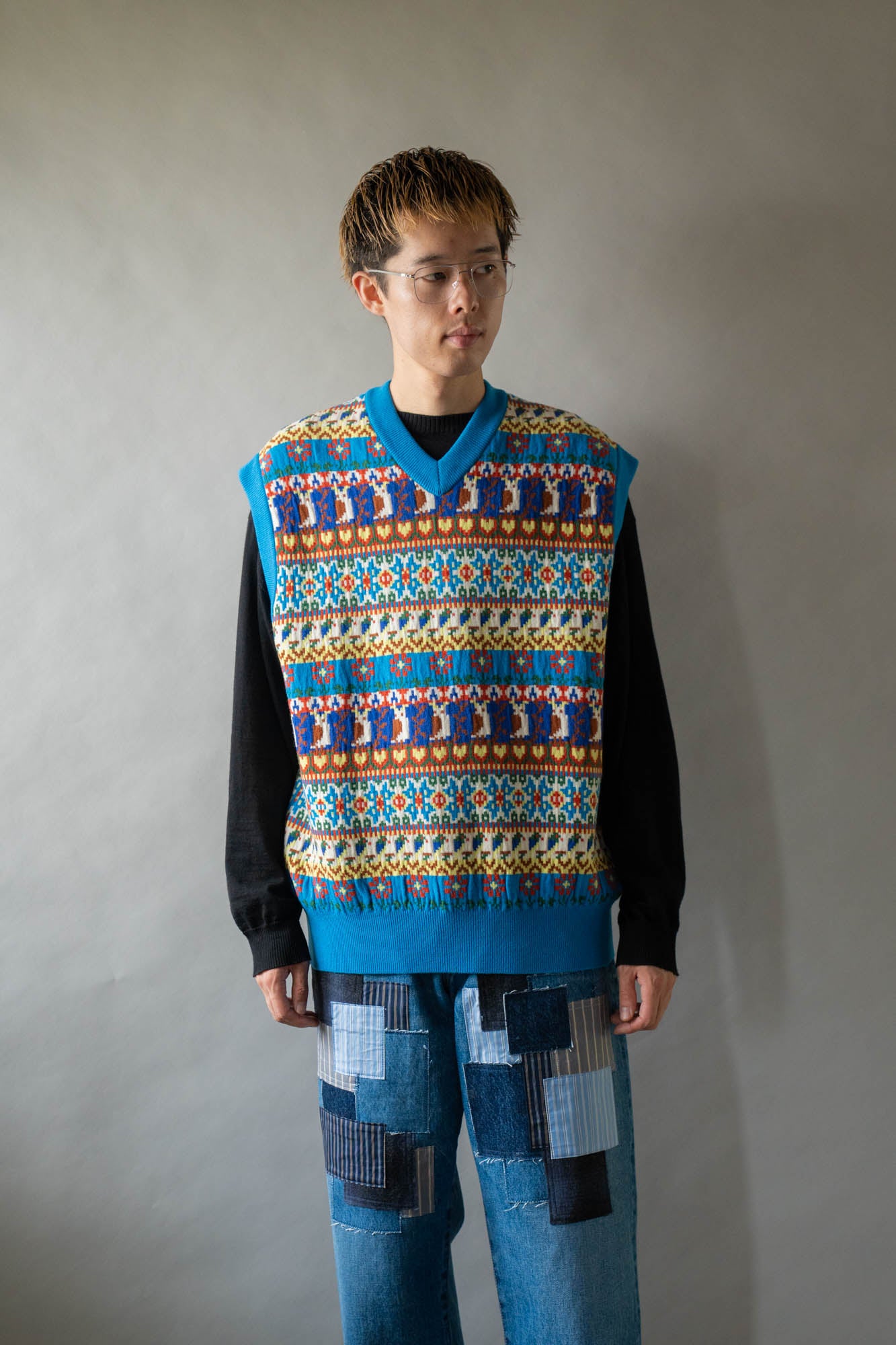 Jacquarded Slope Vest