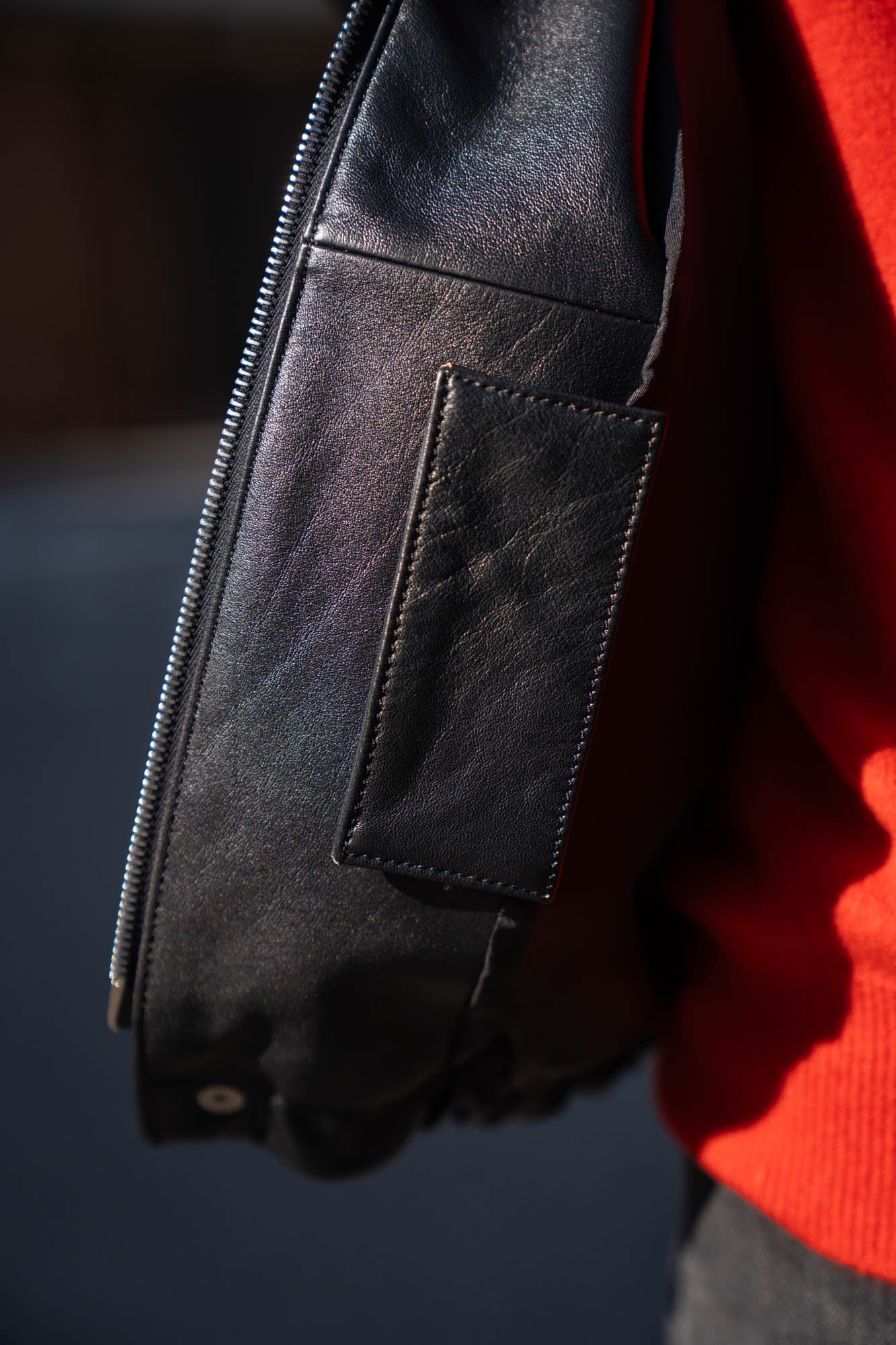 COW LEATHER VINTAGE ZIP JACKET(ST.1380)