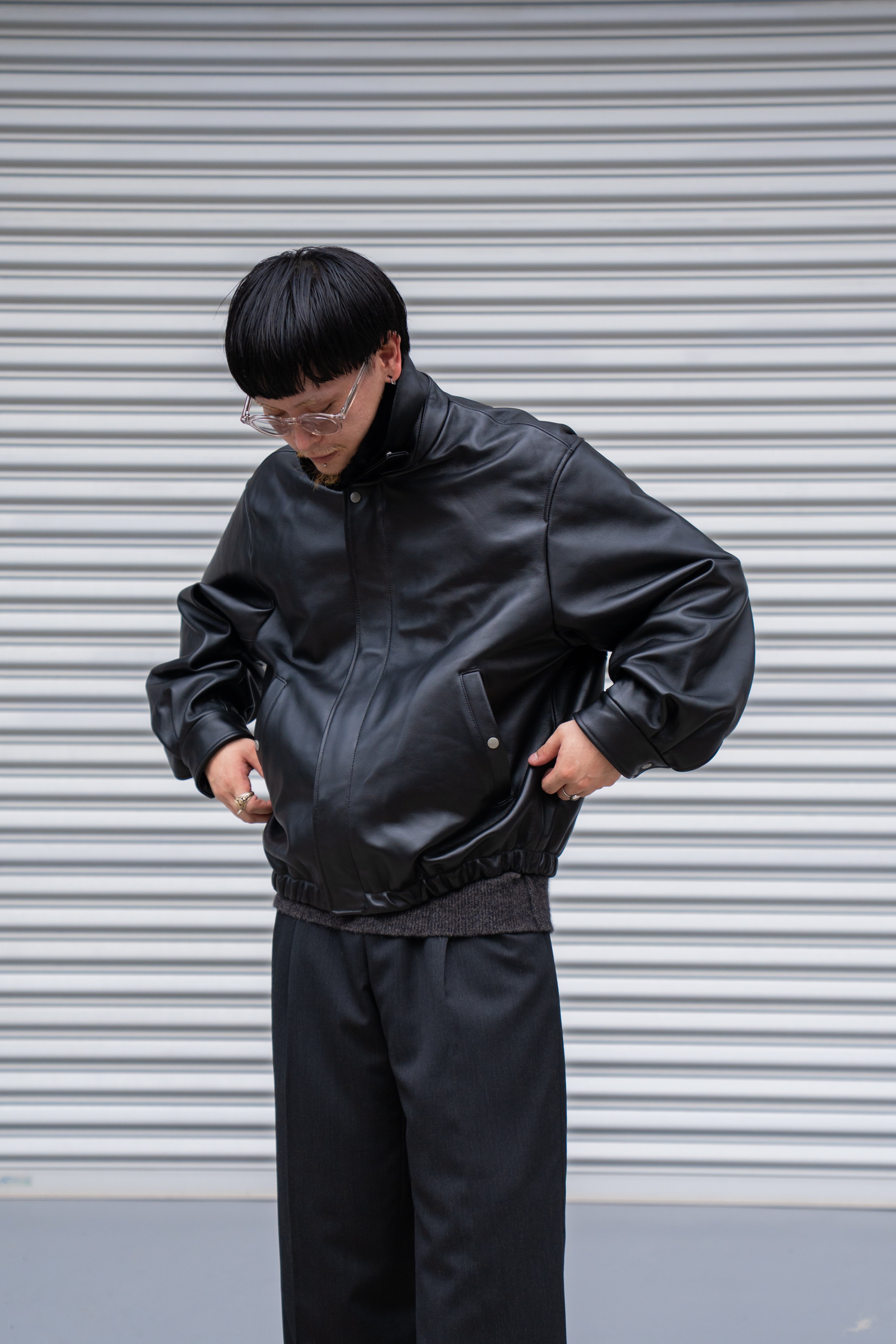 ssstein（シュタイン） 25AW - MOUTON COLLAR SHEEP LEATHER ZIP