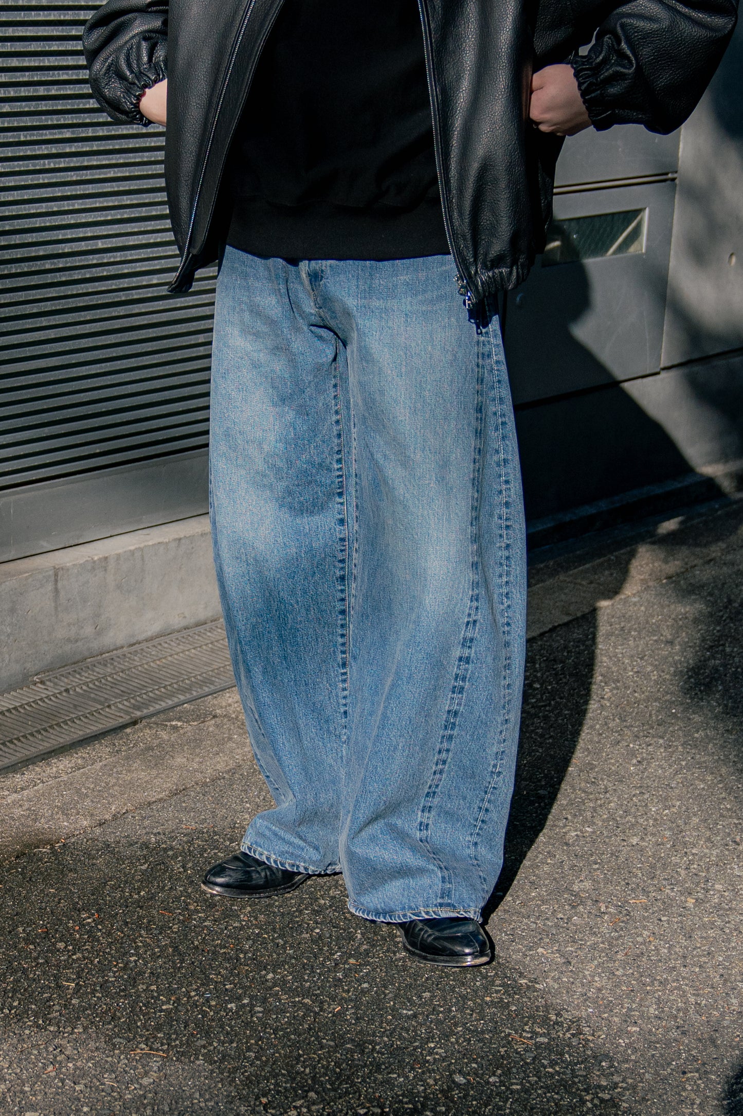 DEFORMATION WIDE VINTAGE DENIM JEANS (ST.1072)