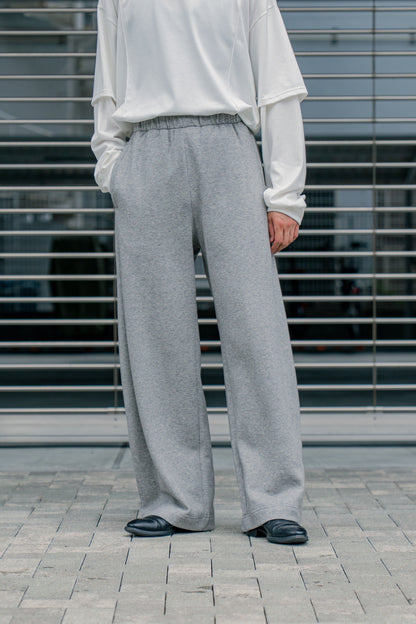 YAK/COTTON SWEAT EASY TROUSERS(ST.1288)