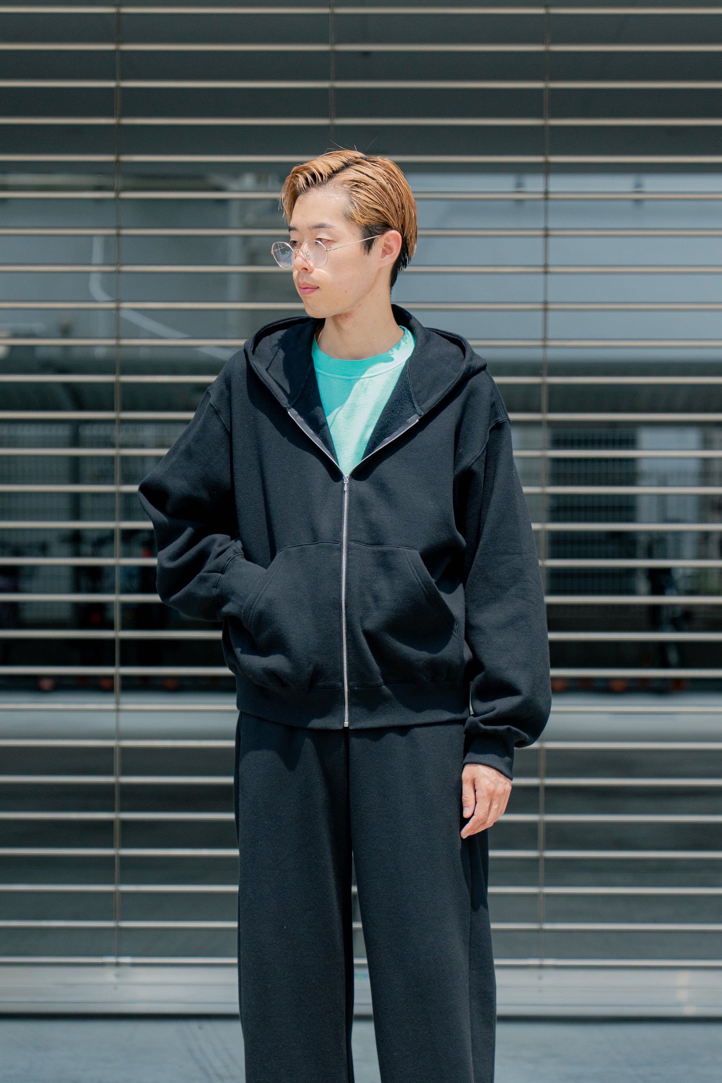 YAK/COTTON SWEAT ZIP HOODY(ST.1287)