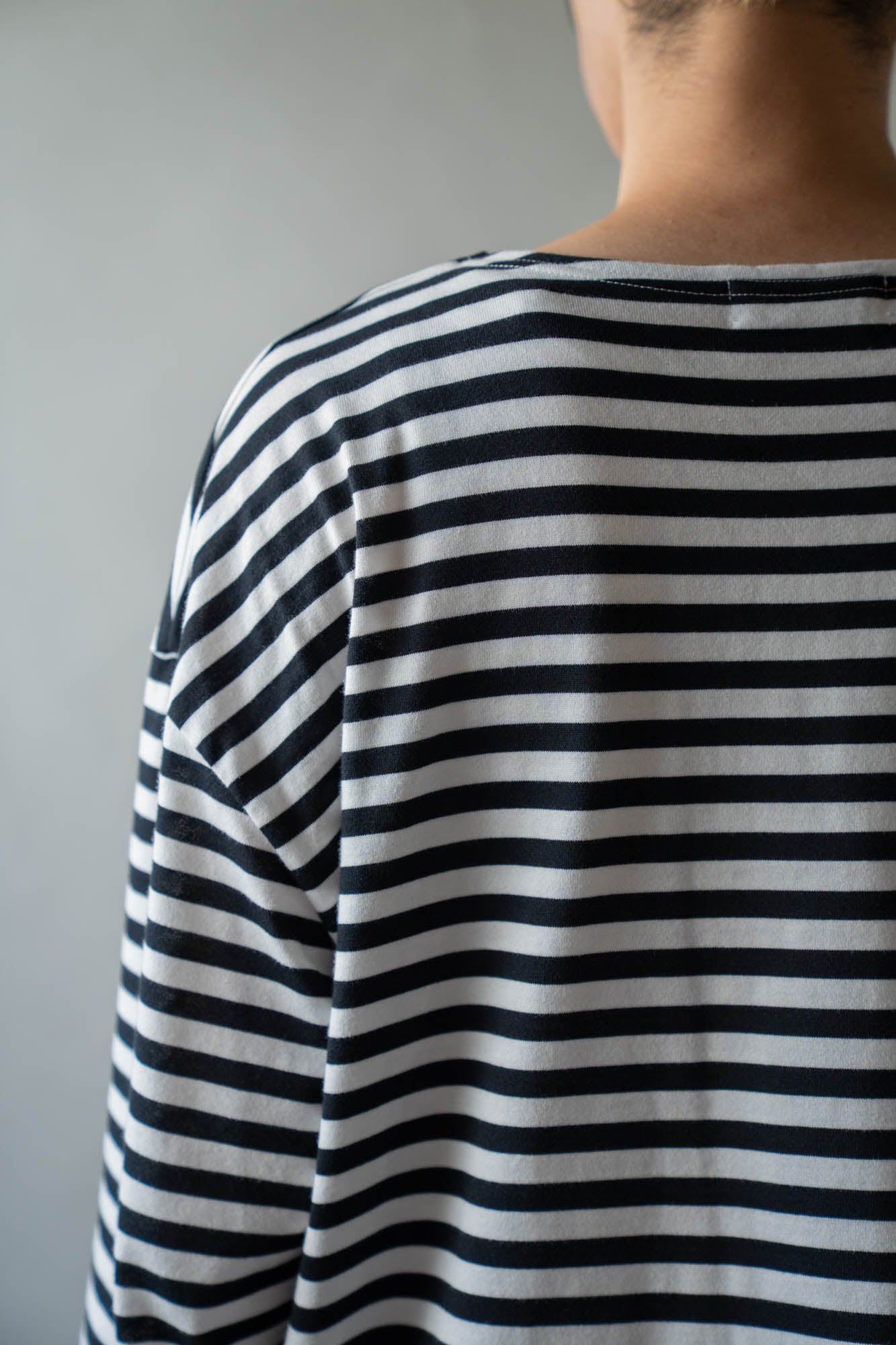 BORDER LONG T SHIRT