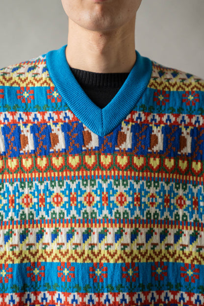Jacquarded Slope Vest
