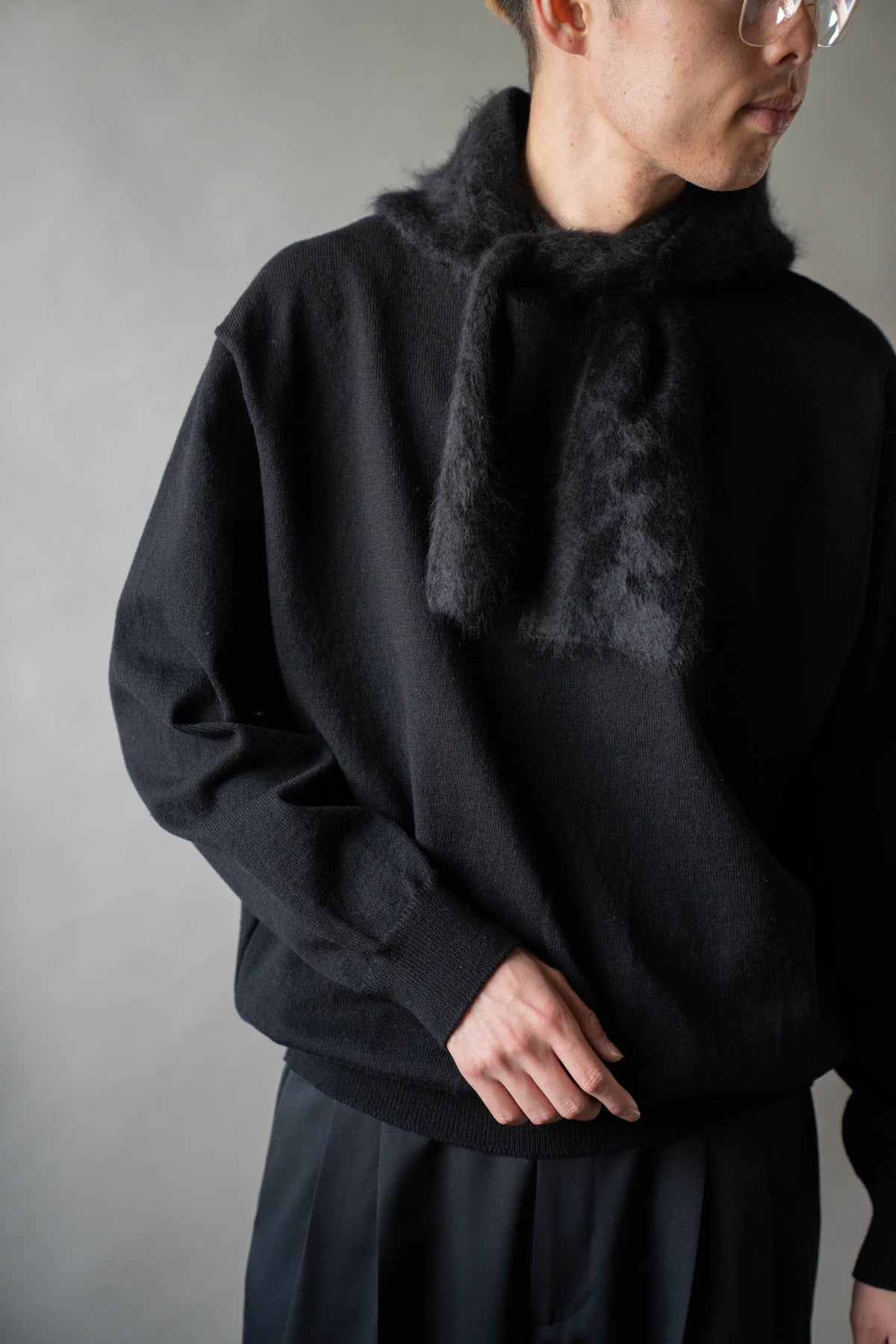 RIGID CASHMERE SWEATER P/O