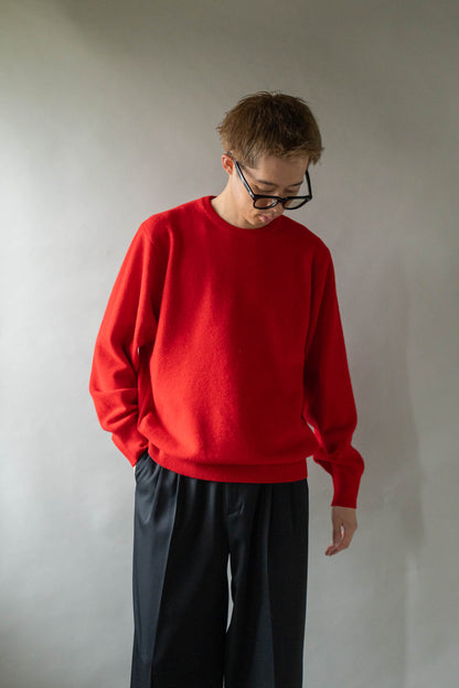 EXTRA FINE WOOL KNIT CREW NECK LS(ST.1634)