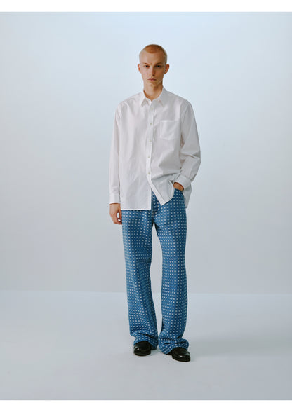 GRID DENIM PANTS - BUGGY