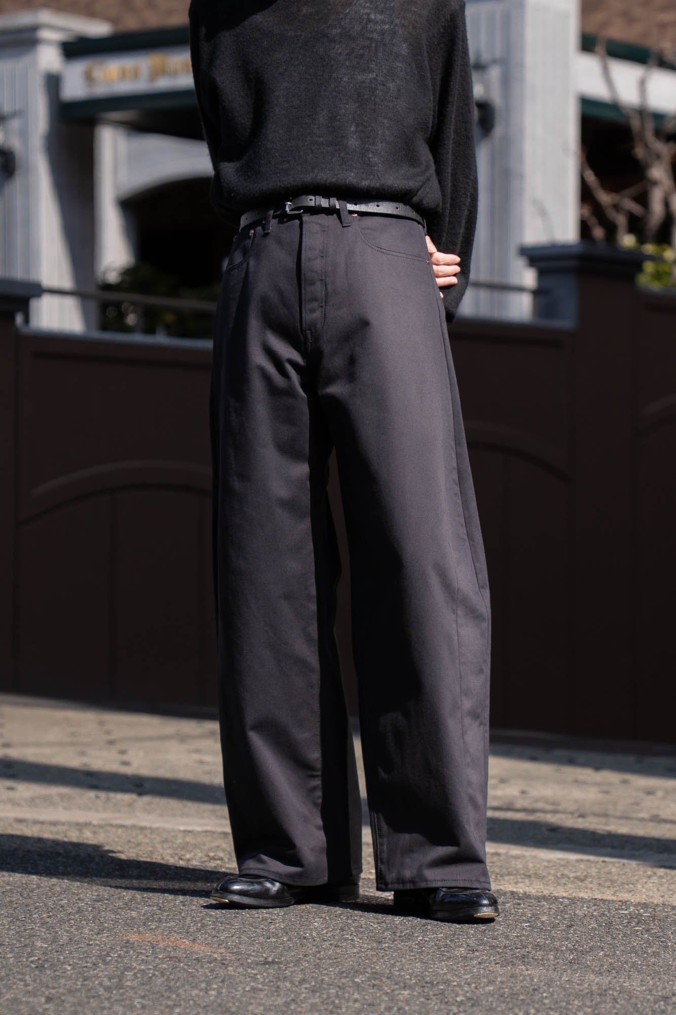 DEFORMATION WIDE COTTON PANTS(ST.1390)