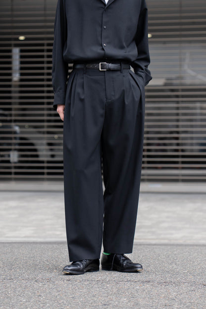 5 Tuck Trouser in Wool Tropical