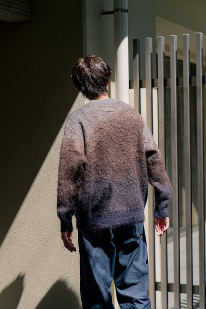 GRADATION MOHAIR KNIT LS